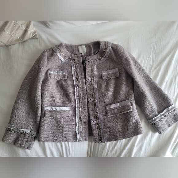 Gray Tweed Jacket - Picture 1 of 6